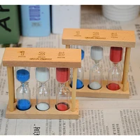 1 3 5 Minutes Wood Frame Hourglass Sand Clock Timer For Home Table Tea Decoration Toys Xmas Birthday Gift Ornaments