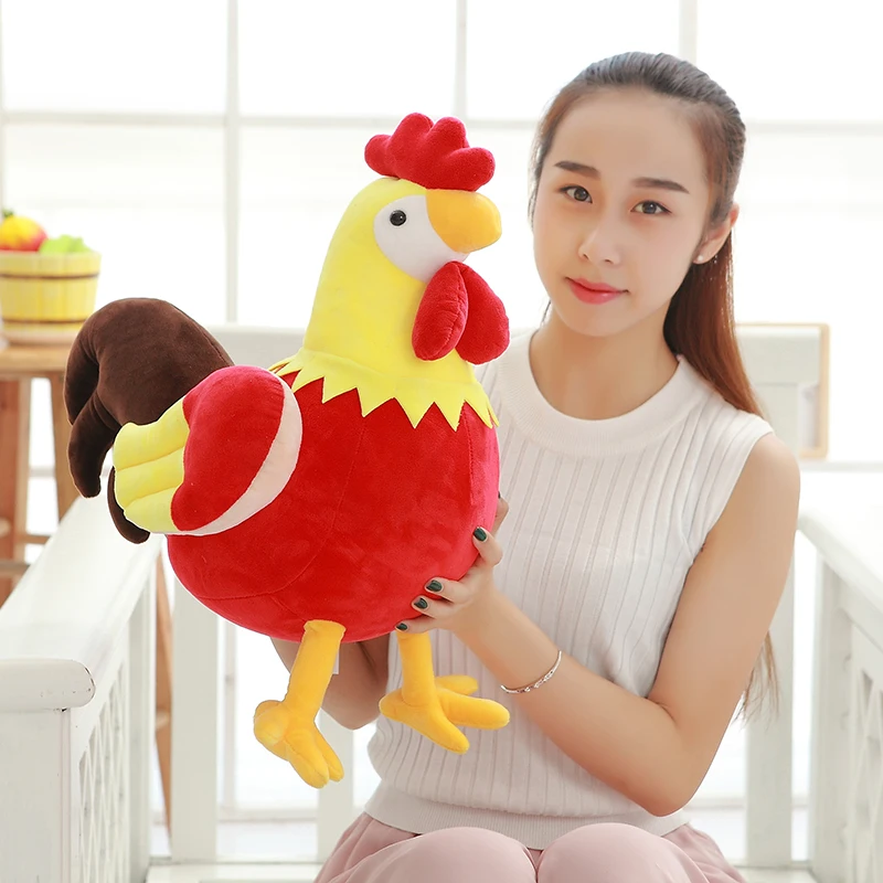 Симпатичная плюшевая игрушка candice guo милая животная имитация красочного петуха
