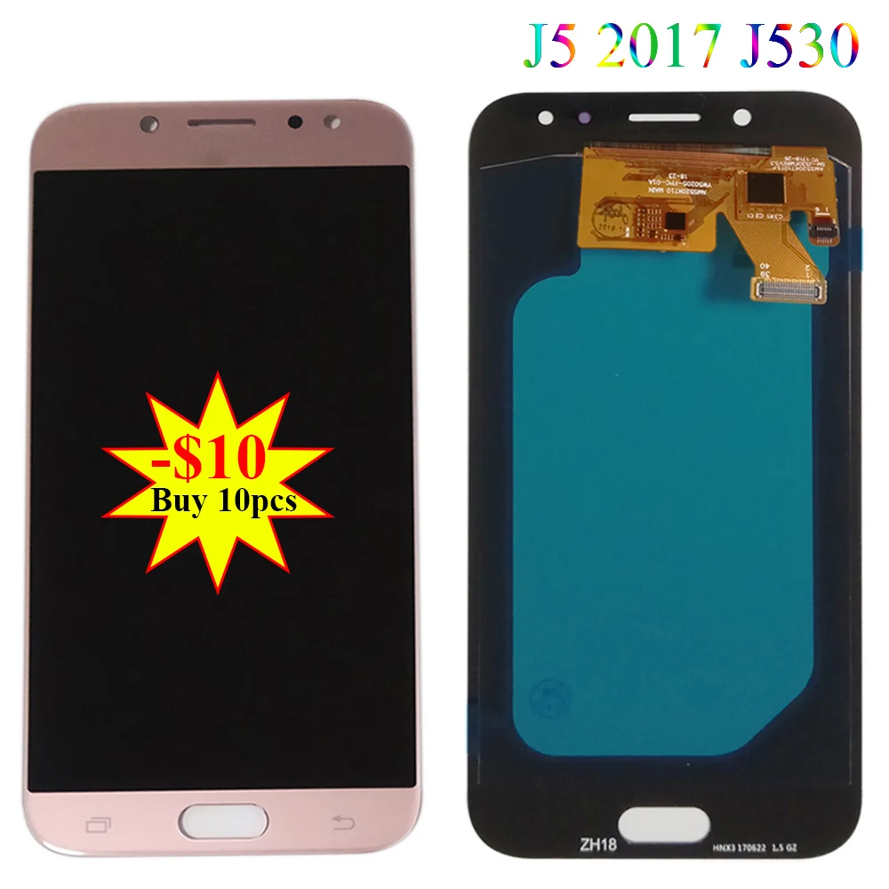 AMOLED ЖК дисплей для samsung J5 Pro 2017 J530 J530F сенсорный экран панель J530M J530G J530Y дигитайзер