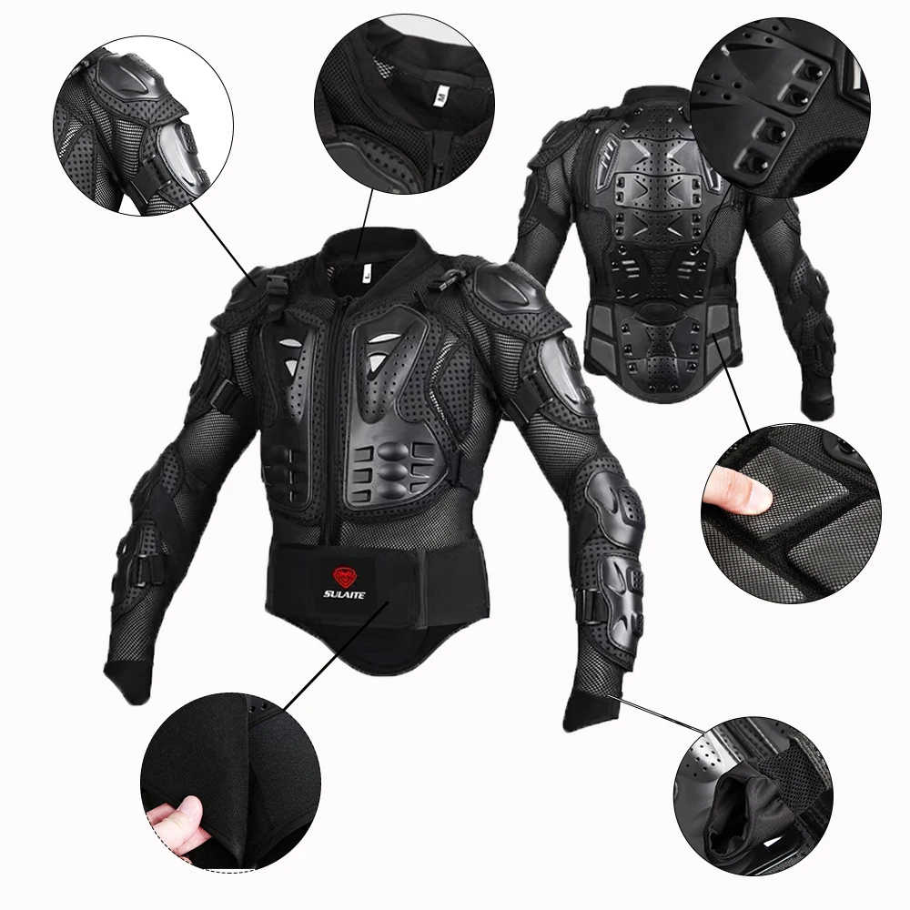 Мужская мото куртка с защитой для мотокросса и мотогонок, защитное оборудование для всего тела, штаны, размеры S-5XL.