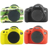 rubber silicon protective case body cover soft camera bag for canon 1300d rebel t6 kiss x80 1500d 2000d rebel t7 kiss x90 cover