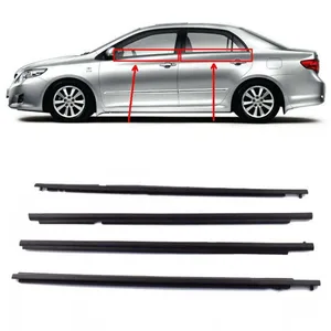 Уплотнитель для автомобильной двери, наружного окна, 4 шт.компл., для Toyota Corolla 2007, 2008, 2009, 2010, 2011, 2012, 2013, 2014