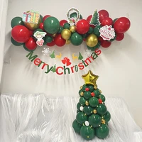 christmas balloon garland arch kit candy cane foil balloons merry christmas banner christmas new year party decoration