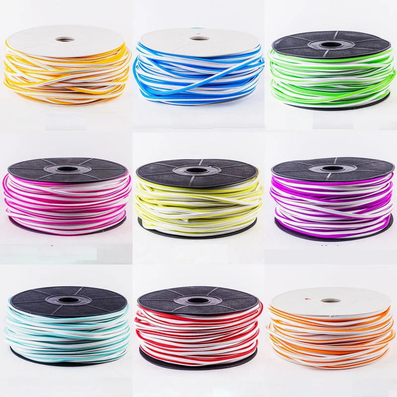 50m 12v 6mm 8mm LED Split Seperate Silicone Neon Strip Embedded S Shape Logo Letter Advertising Sign Flexible | Освещение