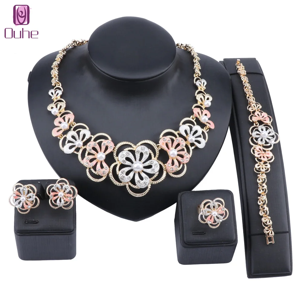 Комплект украшений кольцо серьги имитация жемчуга | Украшения и аксессуары