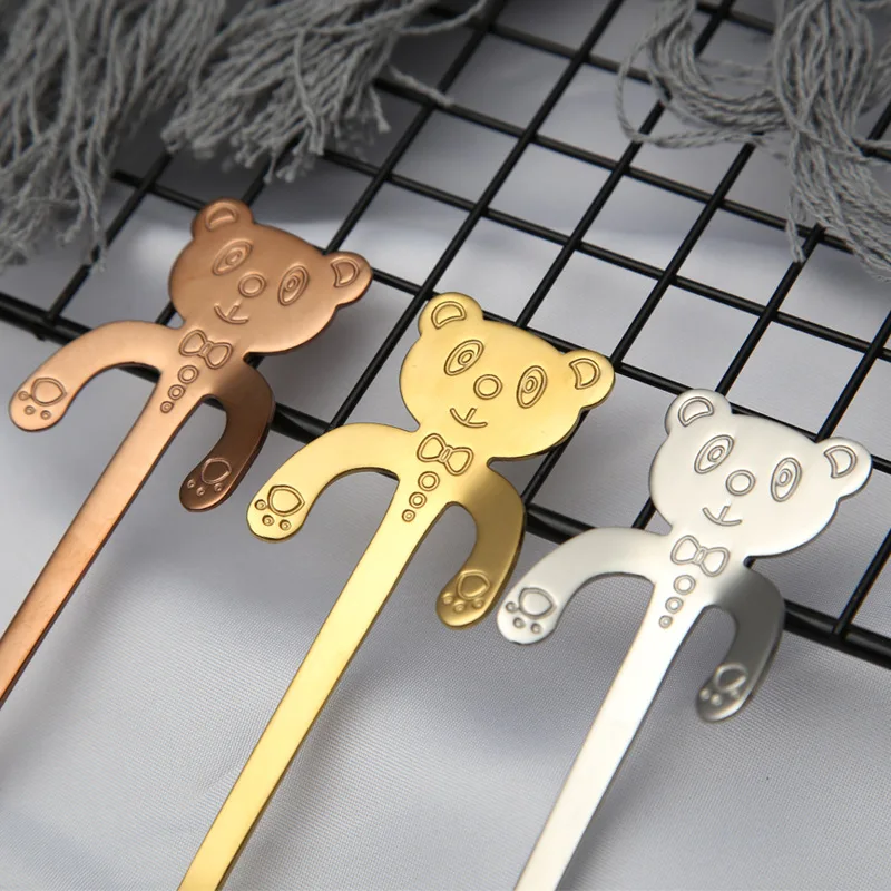 Stainless Steel Cartoon Cat Spoon Long Handle Flatware Coffee Drinking Tools Kitchen Gadget | Дом и сад
