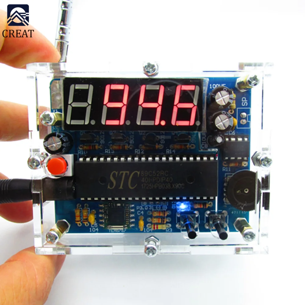 FM-радиоприемник TEA5767 с цифровым дисплеем 5 Вт 8 Ом 87-108 МГц