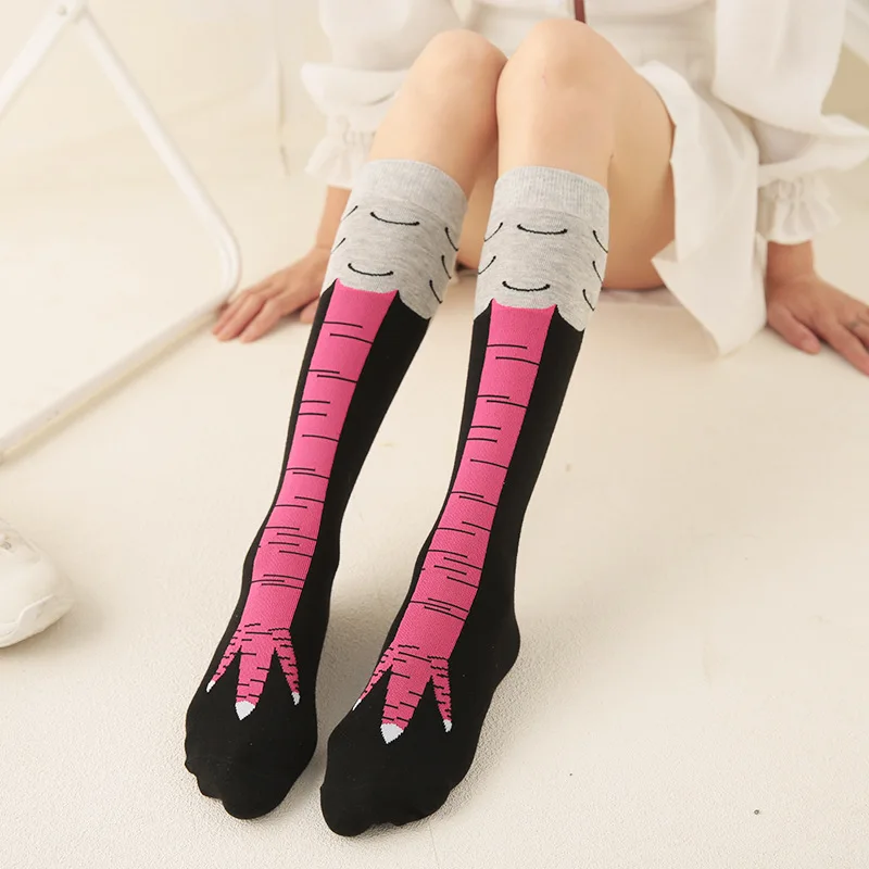 FENNASI/Забавные милые носки с курицей женские креативные хлопковые объемным