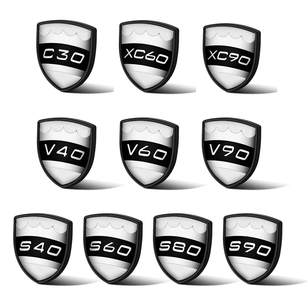 3D Щит металлический знак Стикеры для Volvo C30 XC60 XC90 S40 S60 S80 S90 V40 V60 V90 крыло на спине