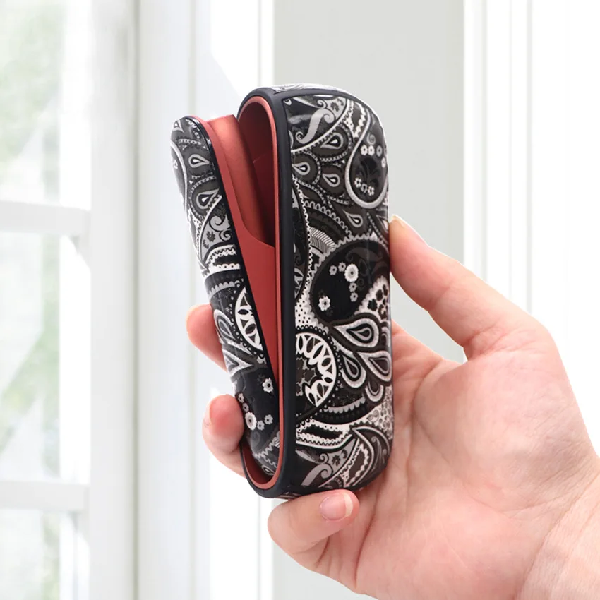 Модный черный красный синий мягкий чехол + боковой Чехол для IQOS 3 Duo 0 переноски