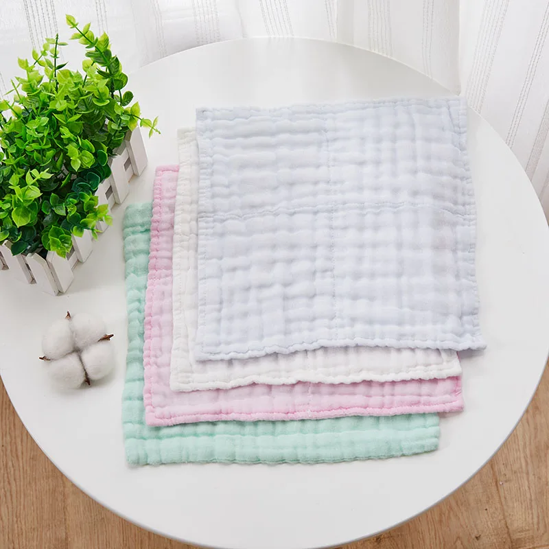 5 шт. тканевый носовой платок из хлопка для новорожденных 6 слоев газовое