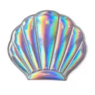 Креативный морской корпус в форме голографического радужного цвета увеличительное компактное косметическое двухстороннее складное карманное зеркало портативное