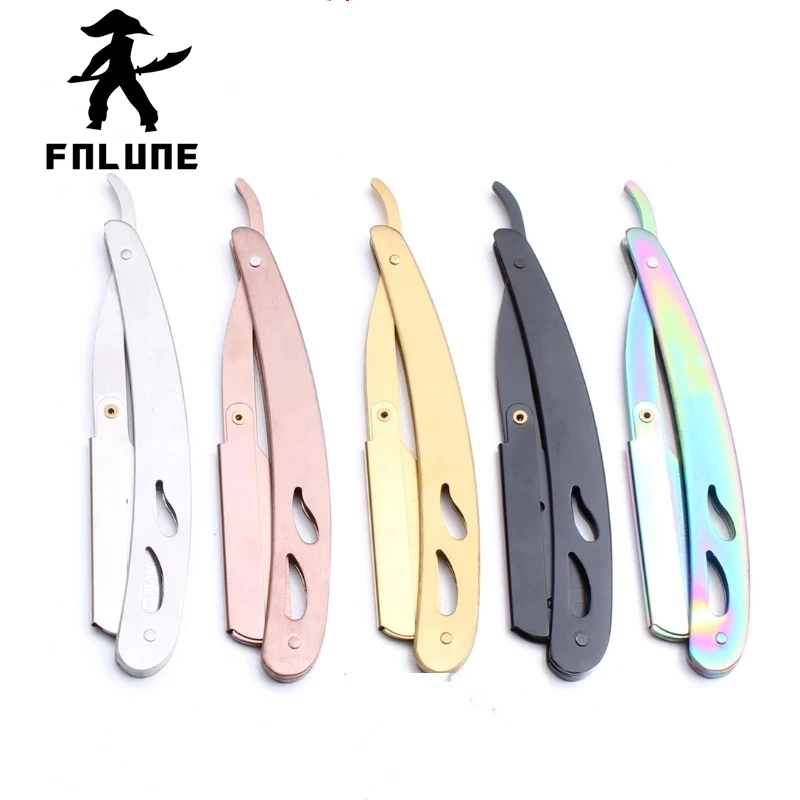 FnLune Men Women Manual razor Professional Hair Removal Shaving Armpit Barber Knife Tool To Send The Blade Foldable | Красота и