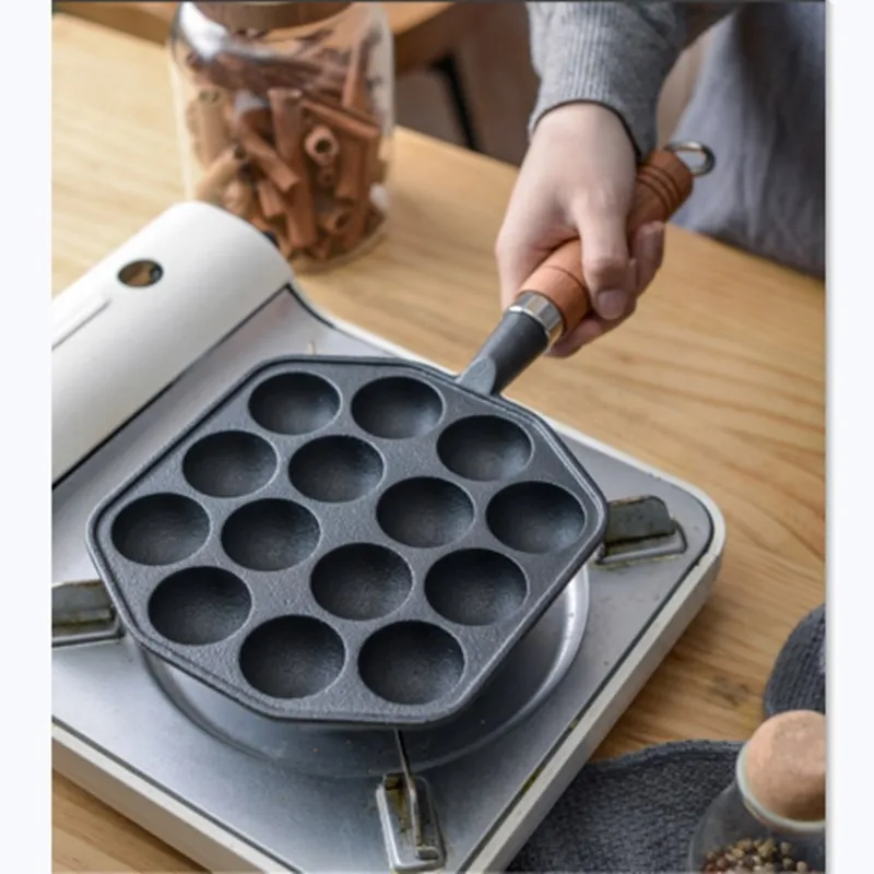 

12/14 Cavities Takoyaki Pan Takoyaki Maker Octopus Small Balls Baking Pan Home Cooking Tools Kitchenware Supplies,Free Shipping