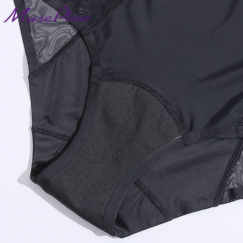 

Breathable Menstrual Panties Sexy Women Underwear Undies 4 Layer Leakproof High Waist Hollow out Mesh Dropshipping