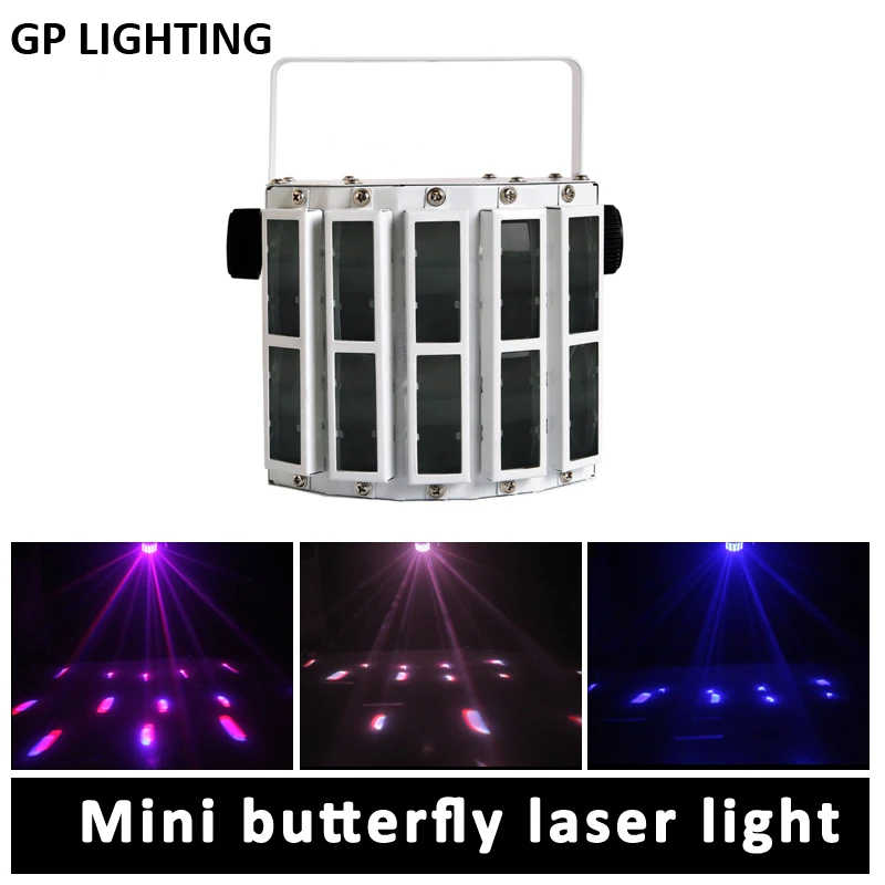 GP Butterfly LED stage floor light DMX beam Disco decoratioin lighting Sound control colorful laser show for churches