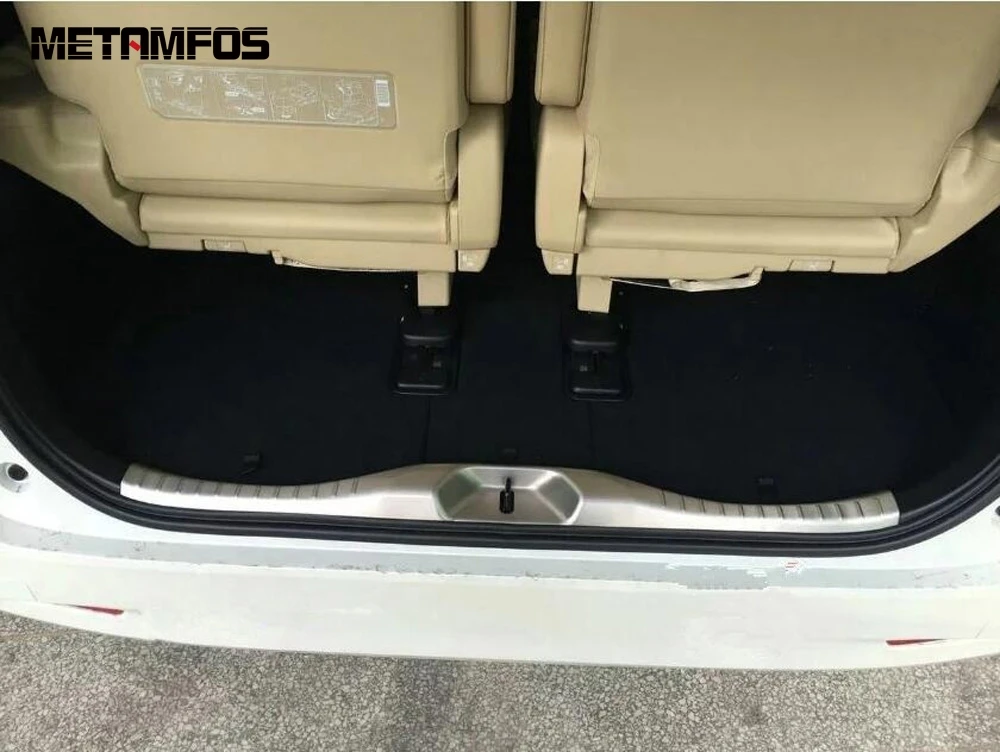 Внутренняя накладка на задний бампер для Toyota Alphard Vellfire 2016-2018 2019 задние ворота