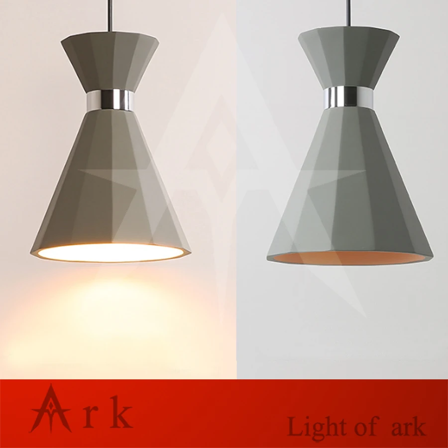 

Creative industrial Nordic concrete cement horn shape chandelier restaurant bar cafe living room bedside home chandelier