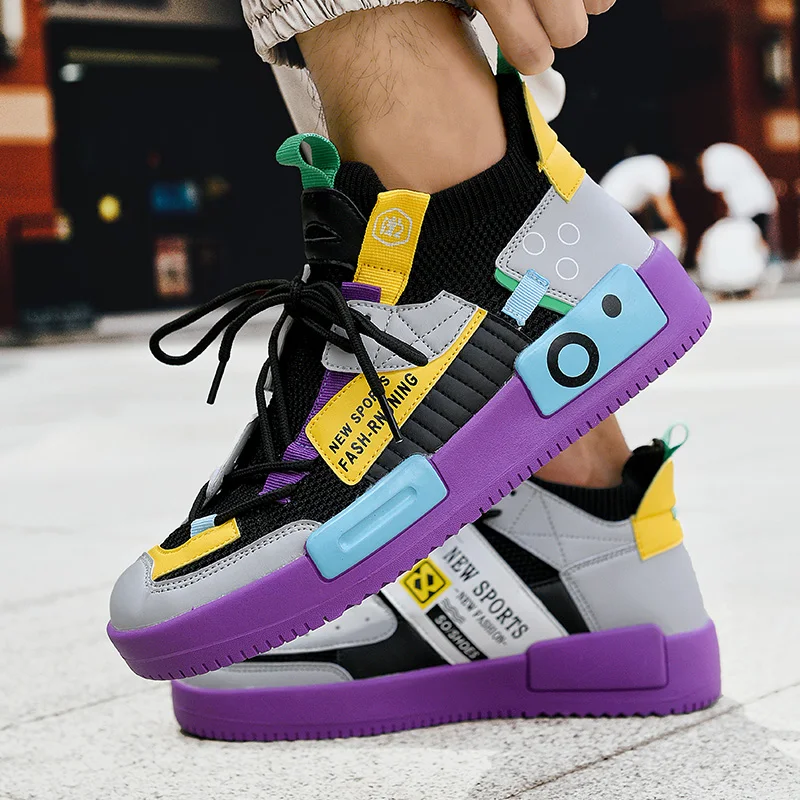 

Popular Boys Sneakers Breathable Mesh Sport Sock Shoes Men Designer Mens Sock Running Shoes High Top Gym Shoe For Man Size 39-45