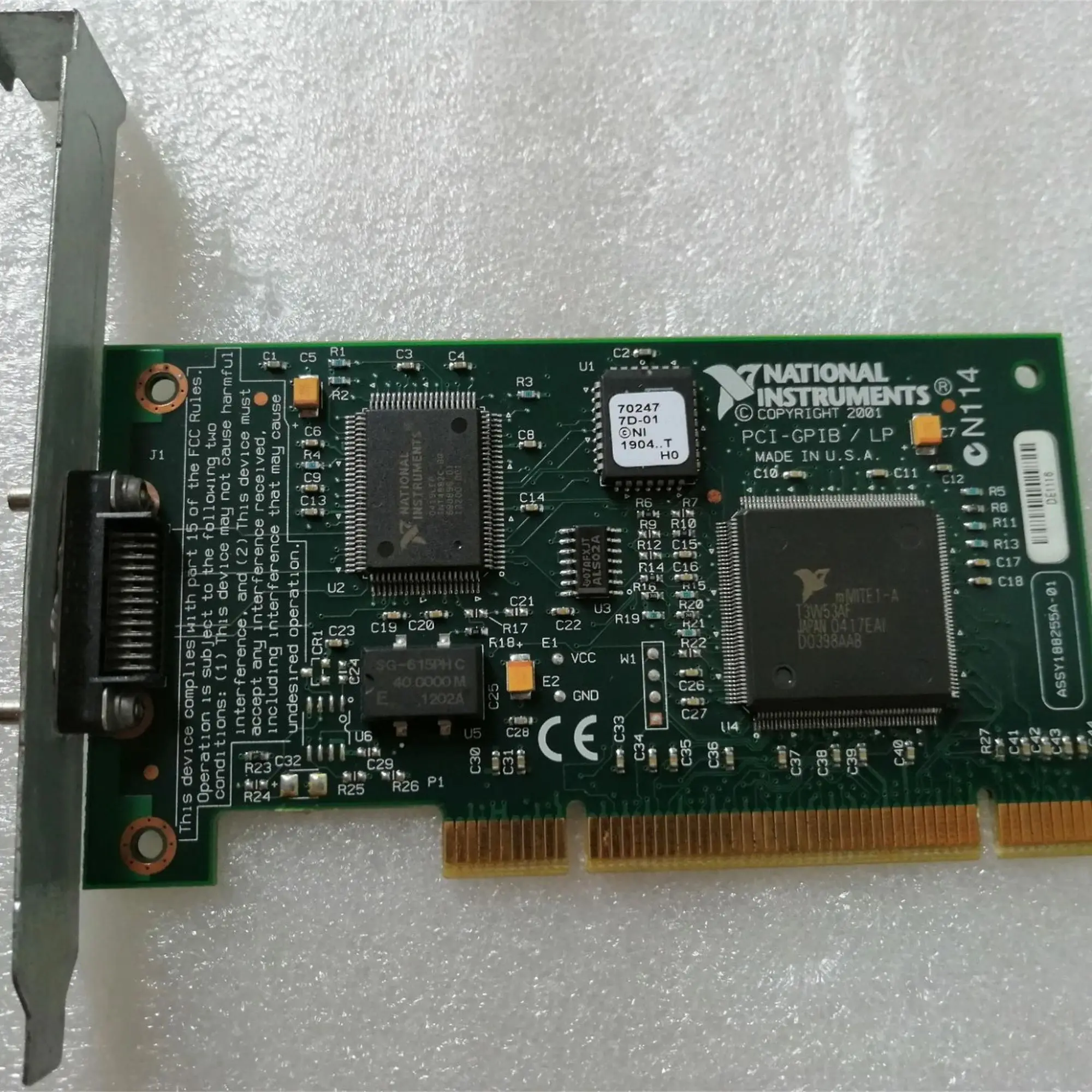 

Карта адаптера интерфейса NI PCI-GPIB/LP, национальные инструменты, PCI-GPIB