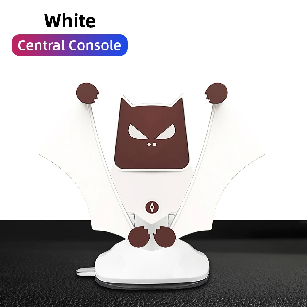White Dashboard Милый безопасный держатель для телефона для iPhone XS X XR Air Vent Clip Mount No Magnetic держатель на присоске приборной панели - Цвет: White Dashboard