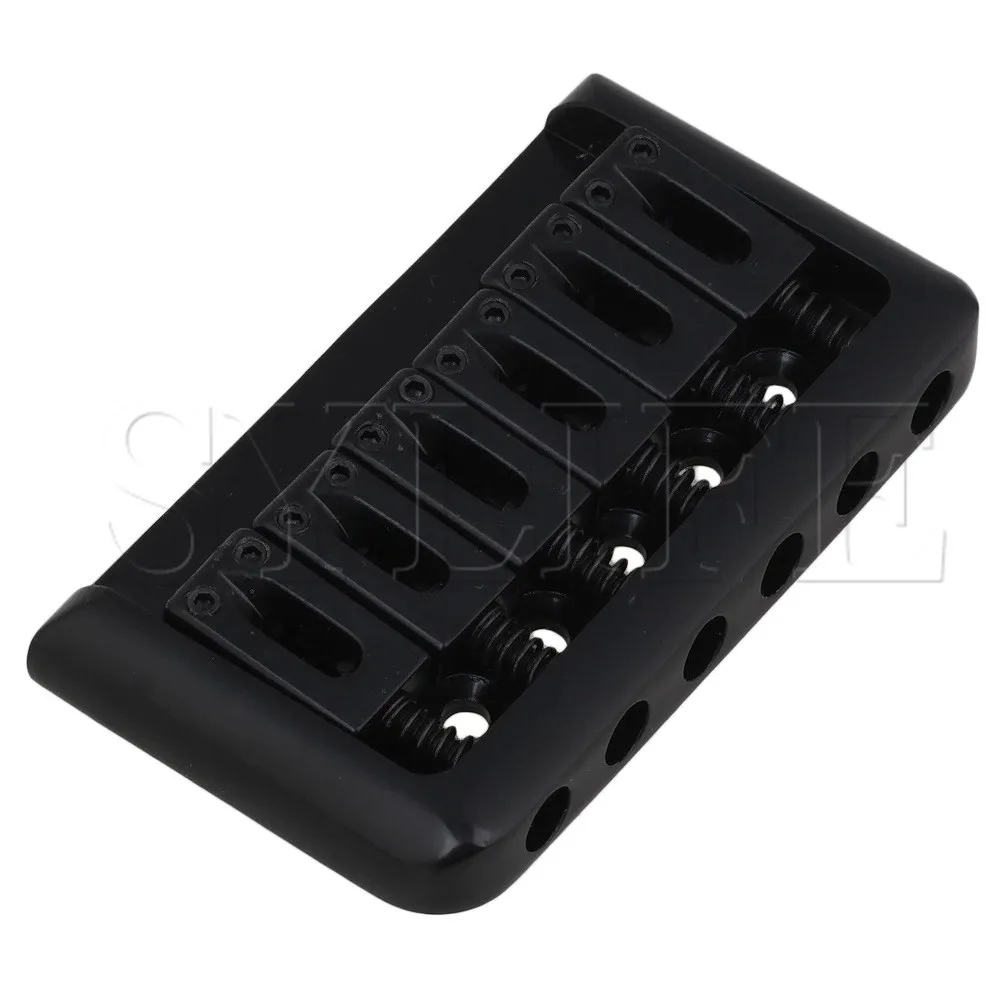 Черный 6 строка Электрогитары Жесткий Хвост фиксированный мост и гаечный ключ