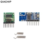 QIACHIP 433 МГц Беспроводной 4 канала декодирующий ресивер Выход модуль + Широкий Напряжение кодирования передатчик для 433 МГц пульты дистанционного управления