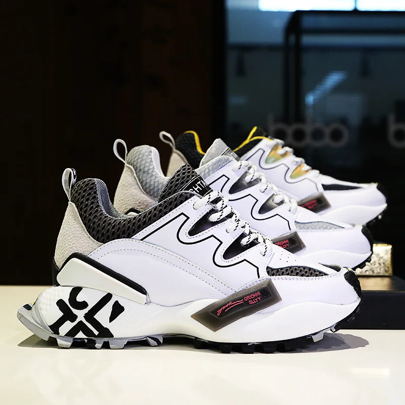 

Nice Best-Vogue Pop Trend Leather Casual Women Shoes Spring Summer Mesh Sneakers Student White Shoes Breathable Comfort Soft