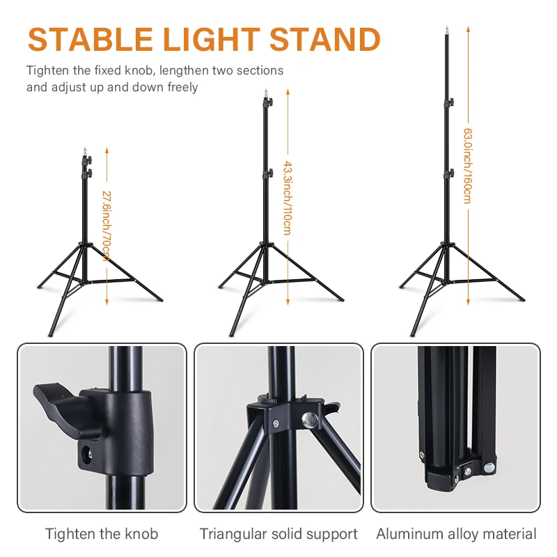 Photography Softbox Lighting With Tripod Kit Studio Soft Box Continuous Equipment For Photographer Record Photos Videos |