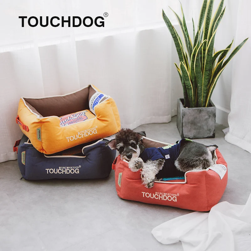 Мягкая кровать для собаки коврик питомника теплая щенка плюшевое уютное гнездо