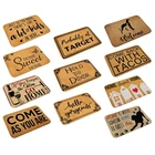 Забавные домашние на нескользящей подошве для ванной комнаты, мягкий коврик для Ванная комната коврик для пола, кухни фланелевый коврик X7XD