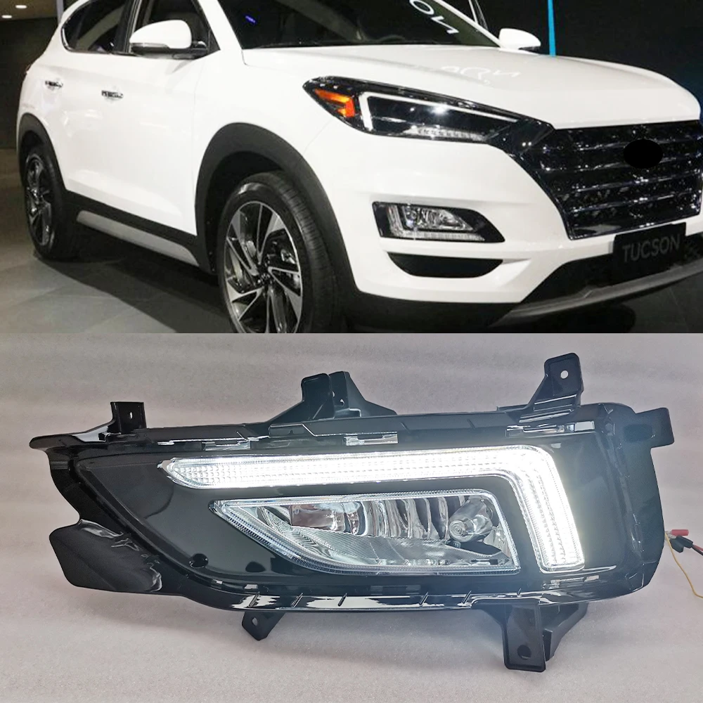 CSCSNL 1 пара дневные ходовые огни для Hyundai Tucson 2019 2020 светодиодный колпак