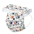 10-100 шт. одноразовые дыхательные аппараты для взрослых; Масок для лица Мода цветок печатных Nonwove маски для лица 3 Слои фильтр Маска для полости рта Mascarillas Desechables