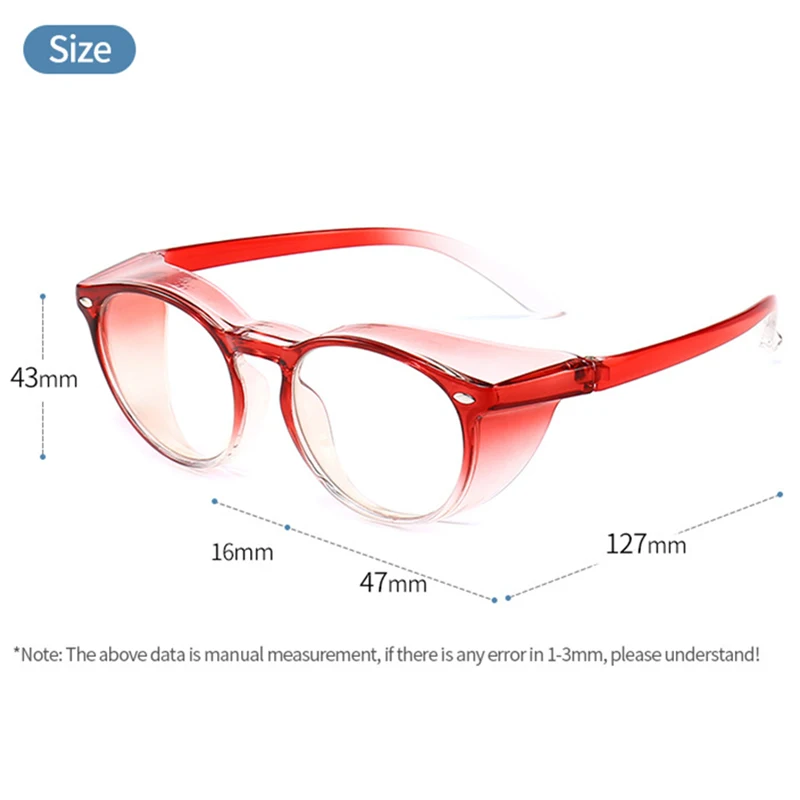 Круглые защитные очки для ногтей пыленепроницаемые противоаллергенные с