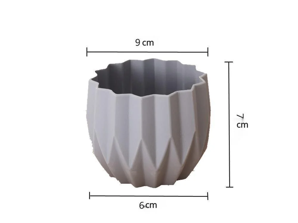 

Creative Diamond Geometric Flowerpot Simple Succulent Plant Container Green Planters Small Bonsai Pots Home office Decoration