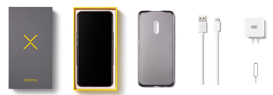 Realme X Snapdragon 710, четыре ядра, 4 ГБ, 64 ГБ, 6,53 дюйма, FHD+ мобильный телефон, 48MP камера VOOC 3,0, быстрое зарядное устройство, смартфон