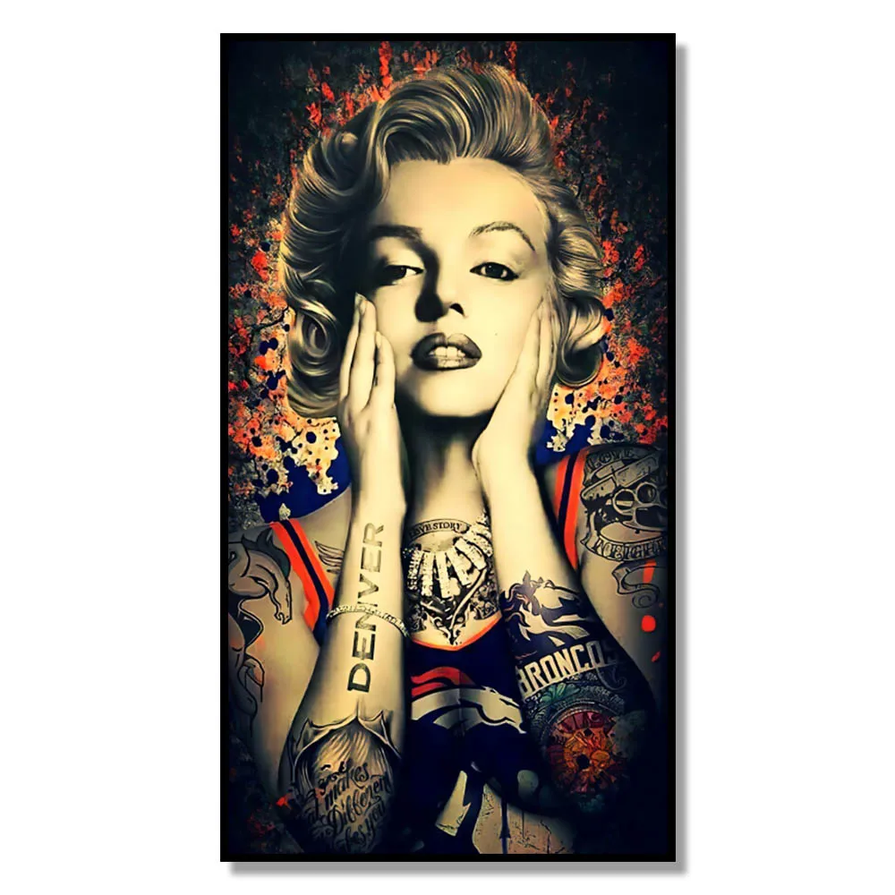 

Sexy Girl Marilyn Monroe Character Poster Canvas Painting Print Cuadros Art Wall Decoration Mural For Modern Home Decor No Fram