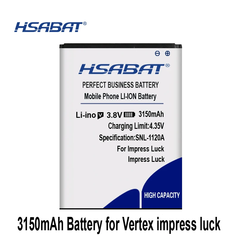 HSABAT impress luck 3150mAh аккумулятор для мобильного телефона Vertex impress luck