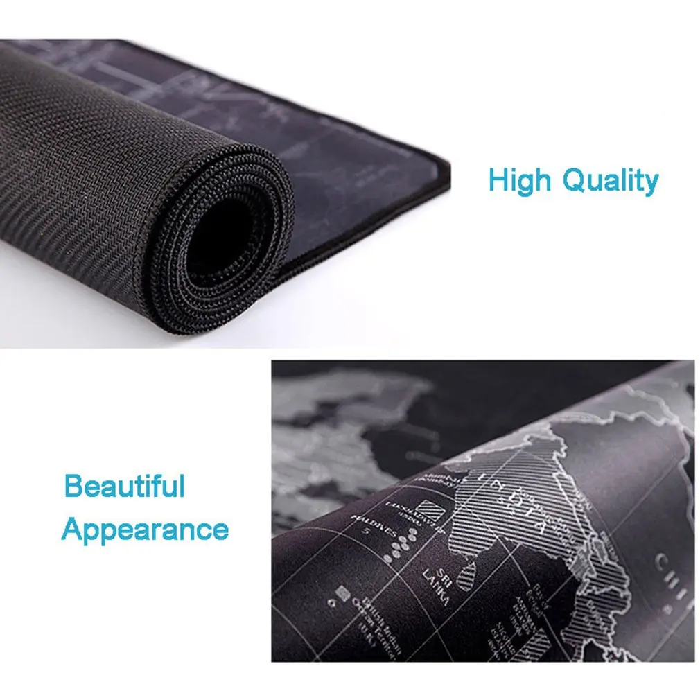 Креативный коврик для клавиатуры с замком большой нескользящий мягкий мыши