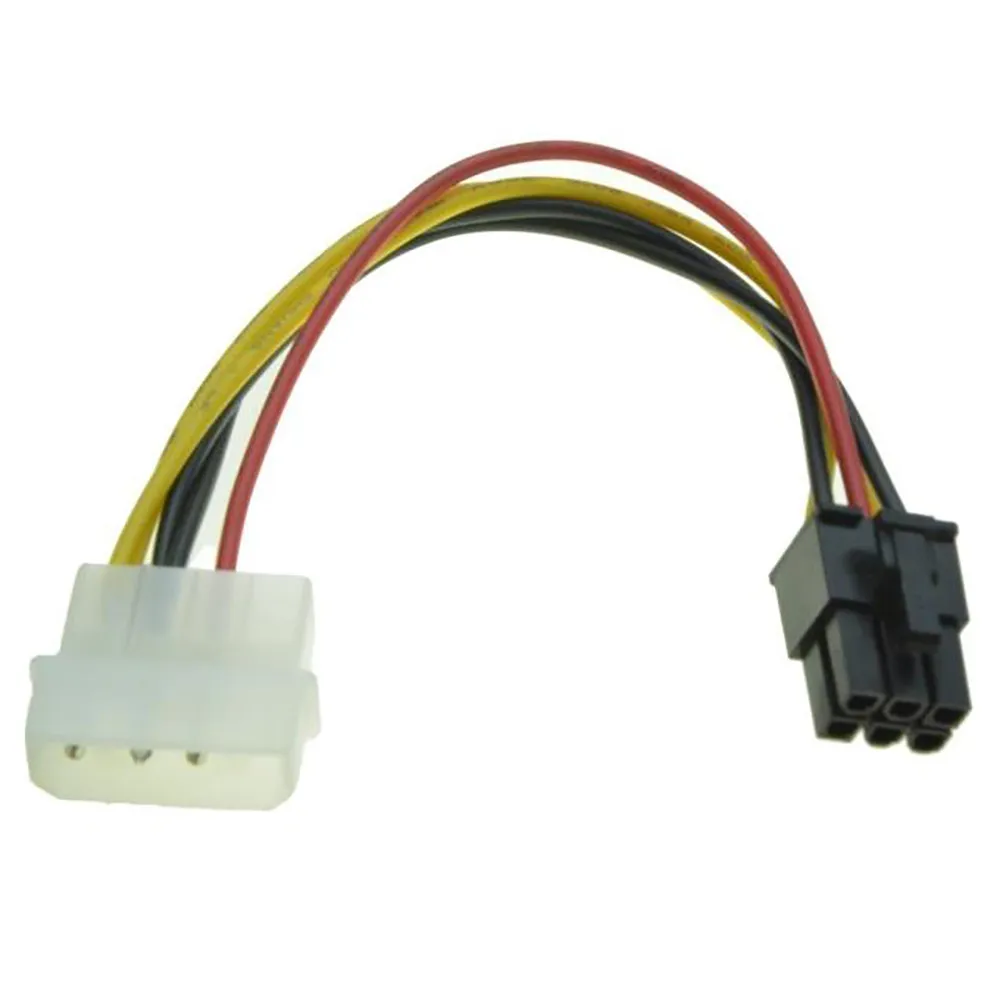 

Newest 2021 Power Adapter Cable 4 Pin Molex To 6 Pin Pci-express Pcie Video Card Power Converter Adapter Cable Gadget