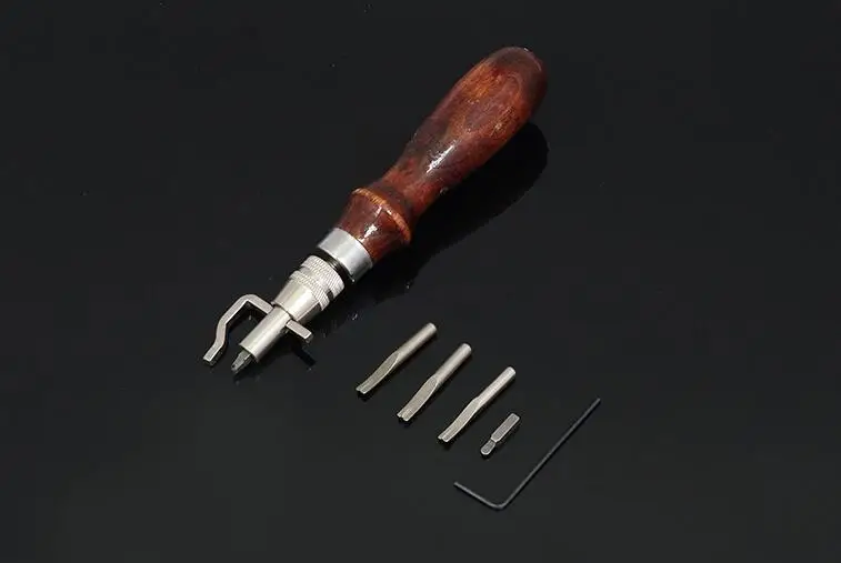 7 в 1 шт. регулируемый кожаный клиппер с кромкой для шитья кожевенного