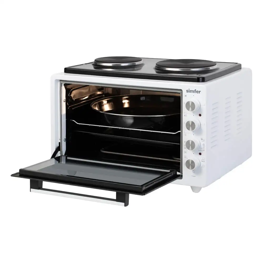 Мини-печь Simfer M4242 серия Albeni Plus 5 режимов работы конвекция 2 конфорки круглый