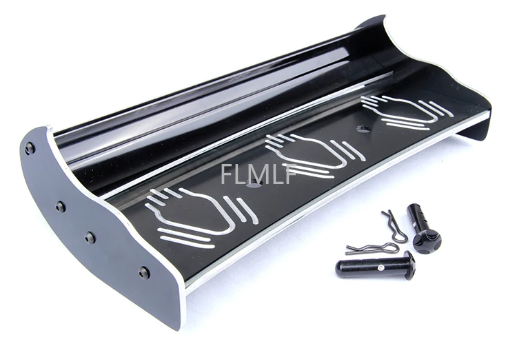 CNC Металл черный плюс белый хвост крыло подходит для 1/5 HPI ROVAN ROFUN KM GTB TS BAJA 5B 5T