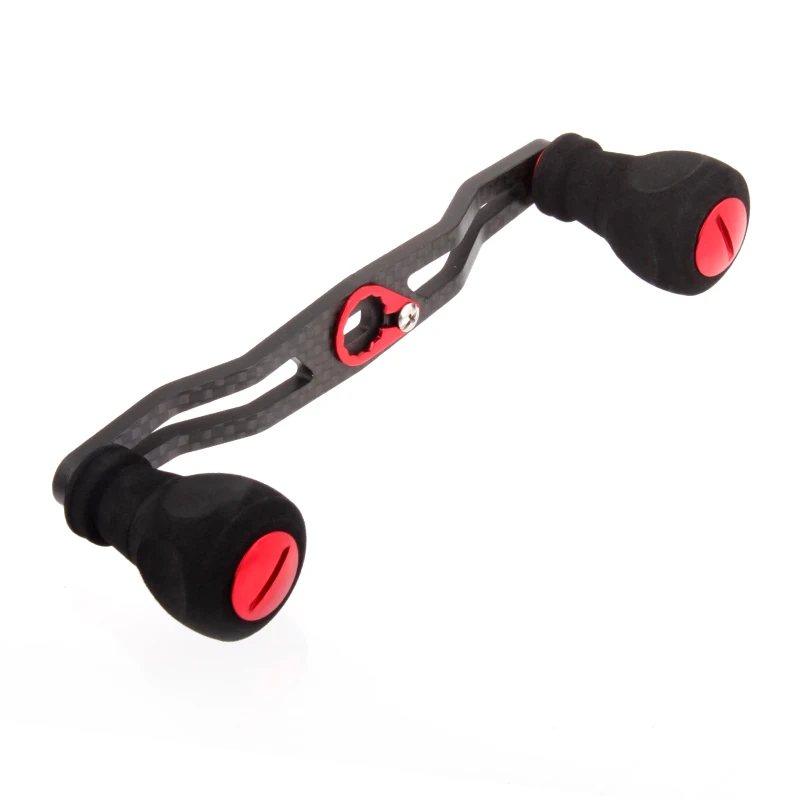 KAWA Carbon Fiber Handle With EVA Knob For Daiwa Abu Reel Length 130mm Hole Size 8*5mm Fishing Tackles For DIY Accessory