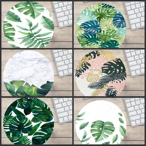 Mairuige большая рекламная Нескользящая ПК кактус игровая скоростная мышь розничная продажа маленький резиновый коврик для мыши Компьютерная игра круглый коврик для мыши 20x20 см