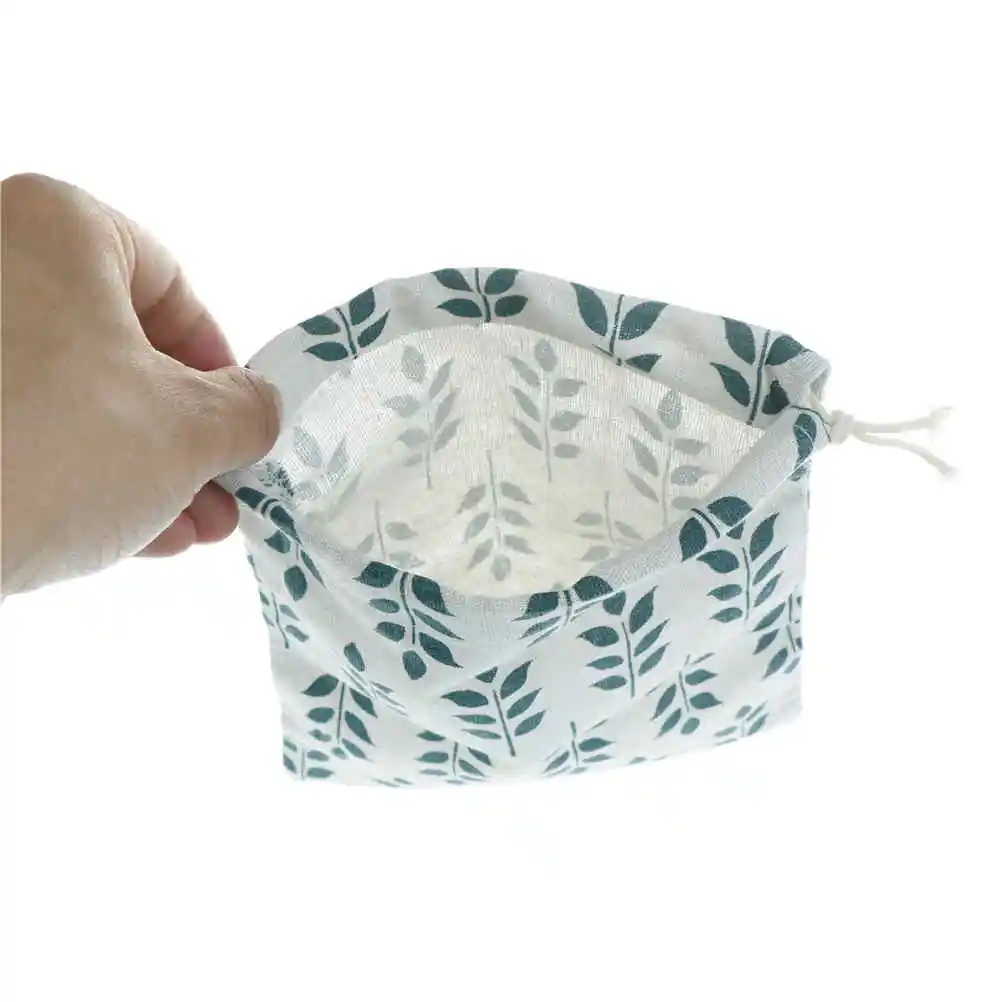 Хлопчатобумажная льняная тканевая сумка с принтом зерна носки/нижнее белье