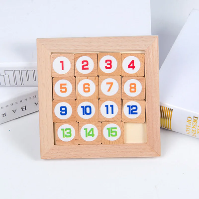 

Digital Huarong Road wooden students puzzle through the game to play