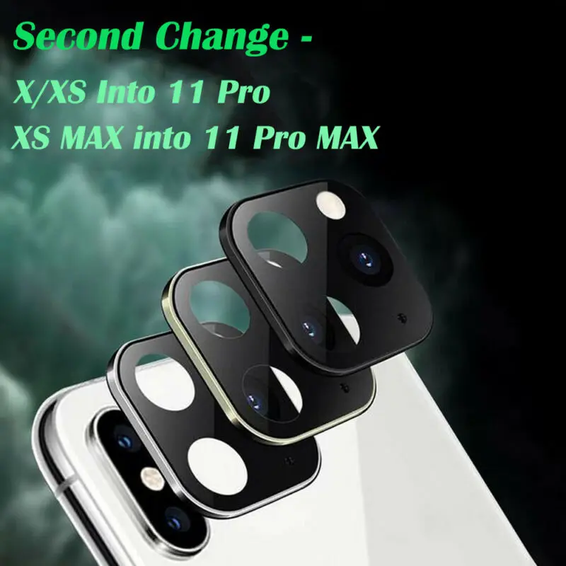 Применимый iPhone Apple X, изменение секунд, 11 наклейка на рассеиватель, XS, XSMAX, модифицированный, 11 PROMAX, взрывозащищенный, модифицированный чехол, объектив камеры