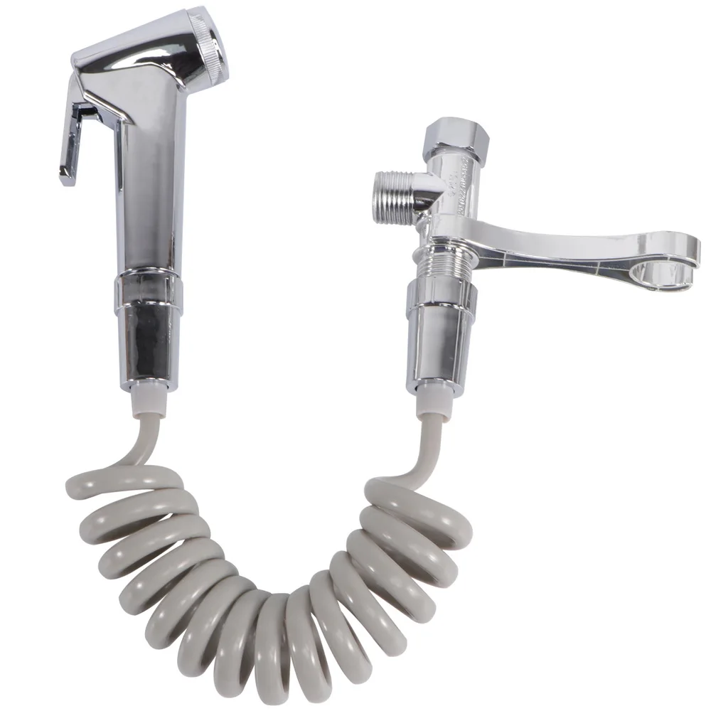 

1PC ABS Plastic Female Bidet Pressure Boost Washing Toilet Shower Head Hand-held Plastic Spray Head Electroplated Plastic Bidets