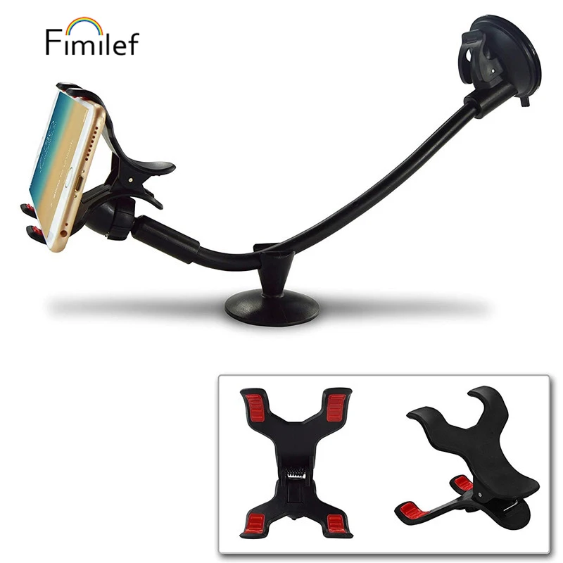 

Universal Phone Mount Holder Long Arm Windshield Dashboard Car Suction Cup Mount Cradle For iPhone 8 XS Cell Mobile Phone Holder